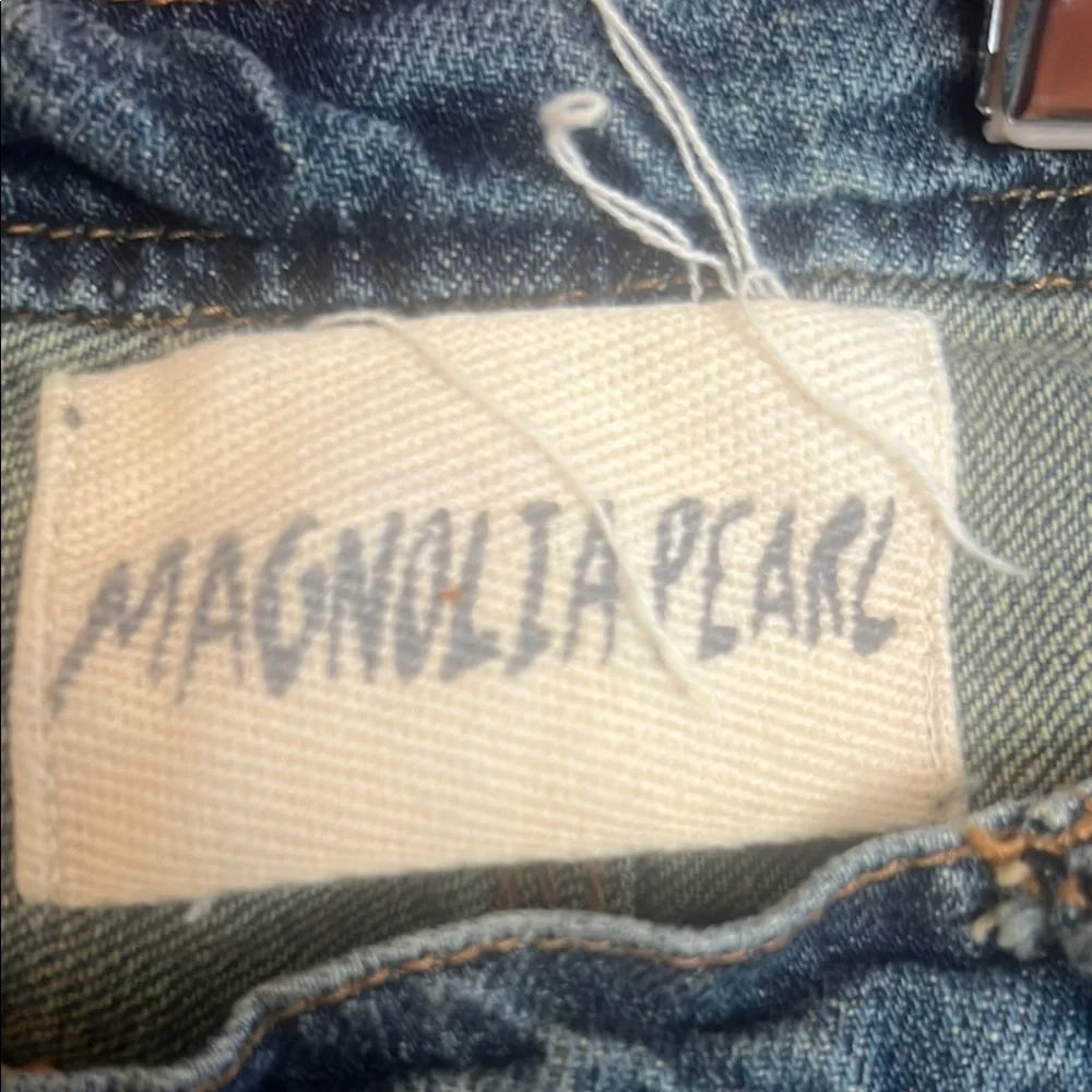 Magnolia Pearl Patched Blue Jeans - Picture 2 of 8
